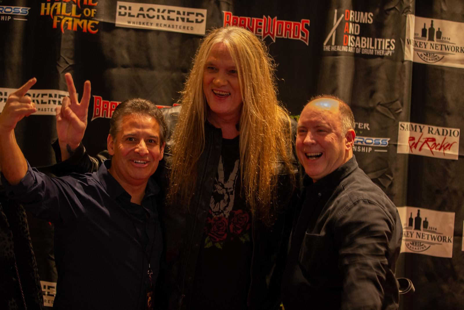Sebastian Bach with Doug and Sean